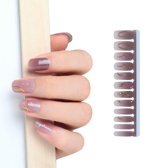 3D 5D New Z.B. Nail Gel Sticker Ultra-Strong Adhesive Strips Jelly Nail Glue Stickers - Image 3