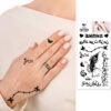 Classic Tattoo Designs waterproof coolest temporary Summer Tattoo coolest Letters Temporary Tattoos Stickers - Image 4