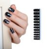 Custom Stickers Nail Black Fashionable Color Strips Nails Winter - Image 2