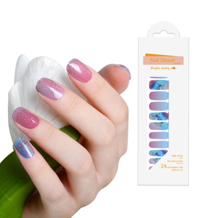 No Baked Nail Sticker Gel Nails Uv Strips Quality Decal Nail Art Stickers