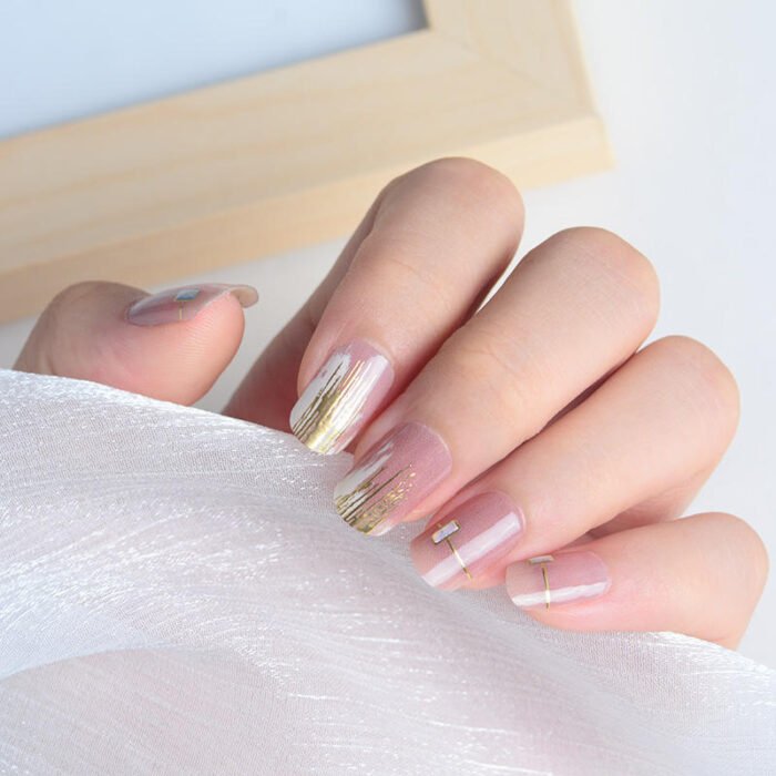 Nail Polish Strips Wholesale Press On Nail Adhesive Strips Nail Wrap Sticker Envelope - Image 5