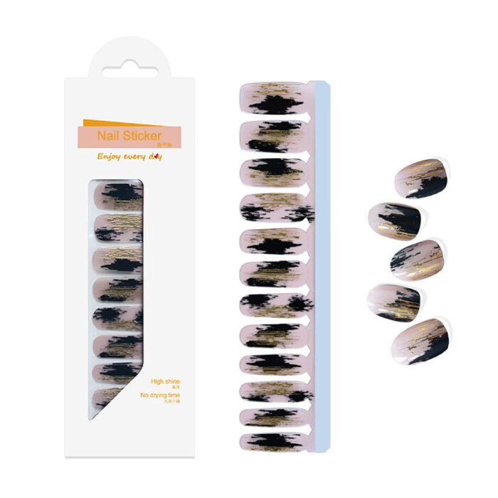 Kids Nail Polish Wraps Uv Free Nail Wrap Sheet Gel Nail Stickers - Image 3