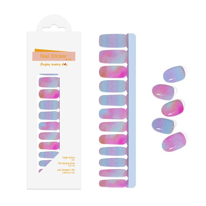 Nail Art Beach Stickers Nail Polish Strips Wholesale Press On Nail Adhesive Strips