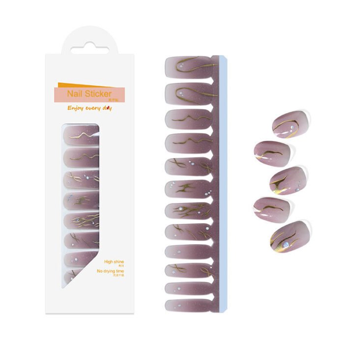 3D 5D New Z.B. Nail Gel Sticker Ultra-Strong Adhesive Strips Jelly Nail Glue Stickers - Image 4