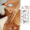 Classic Tattoo Designs waterproof coolest temporary Summer Tattoo coolest Letters Temporary Tattoos Stickers - Image 9
