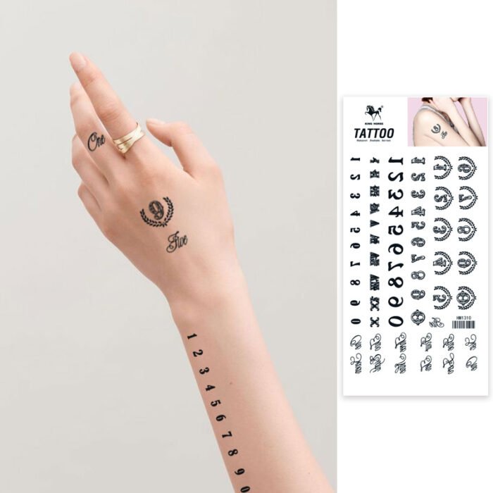Classic Tattoo Designs waterproof coolest temporary Summer Tattoo coolest Letters Temporary Tattoos Stickers - Image 12