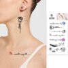 Classic Tattoo Designs waterproof coolest temporary Summer Tattoo coolest Letters Temporary Tattoos Stickers - Image 16