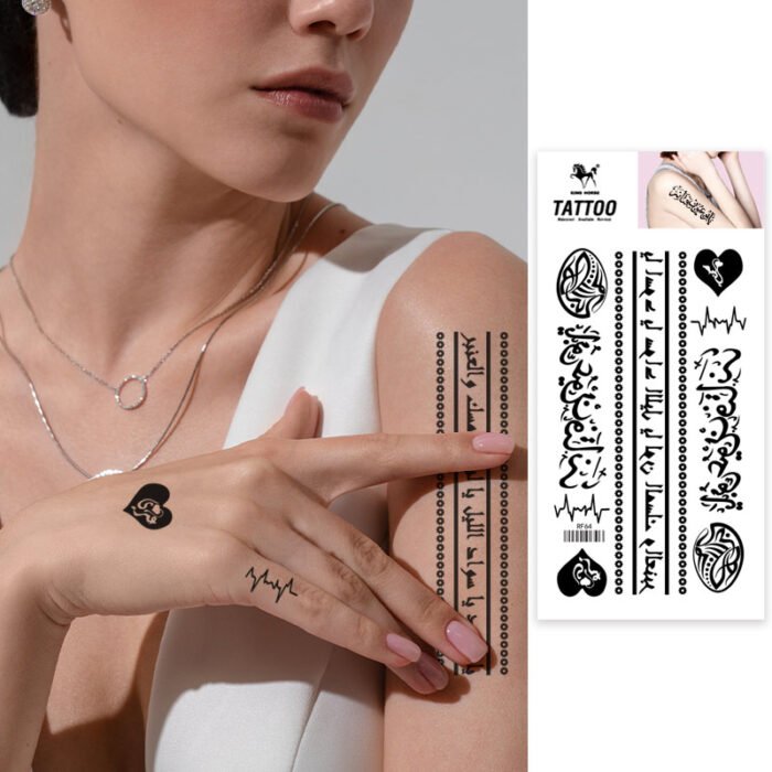 Classic Tattoo Designs waterproof coolest temporary Summer Tattoo coolest Letters Temporary Tattoos Stickers - Image 20
