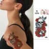 Tattoo Sticker New Designs Water Transfer Body Art Arm Leg Breast Women Sexy Rose Tattoos Temporary Flower - Image 15