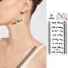 Classic Tattoo Designs waterproof coolest temporary Summer Tattoo coolest Letters Temporary Tattoos Stickers - Image 22