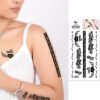 Classic Tattoo Designs waterproof coolest temporary Summer Tattoo coolest Letters Temporary Tattoos Stickers - Image 23