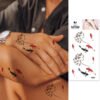 Tattoo Sticker New Designs Water Transfer Body Art Arm Leg Breast Women Sexy Rose Tattoos Temporary Flower - Image 37